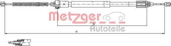 Metzger 11.6597 - Trose, Stāvbremžu sistēma ps1.lv