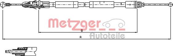 Metzger 11.6804 - Trose, Stāvbremžu sistēma ps1.lv