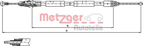 Metzger 11.6805 - Trose, Stāvbremžu sistēma ps1.lv