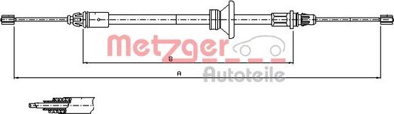 Metzger 11.6801 - Trose, Stāvbremžu sistēma ps1.lv