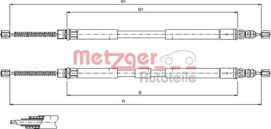 Metzger 11.6796 - Trose, Stāvbremžu sistēma ps1.lv