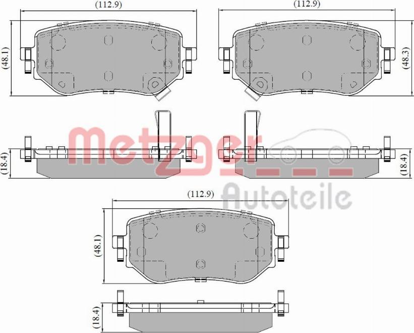 Metzger 1170937 - Bremžu uzliku kompl., Disku bremzes ps1.lv