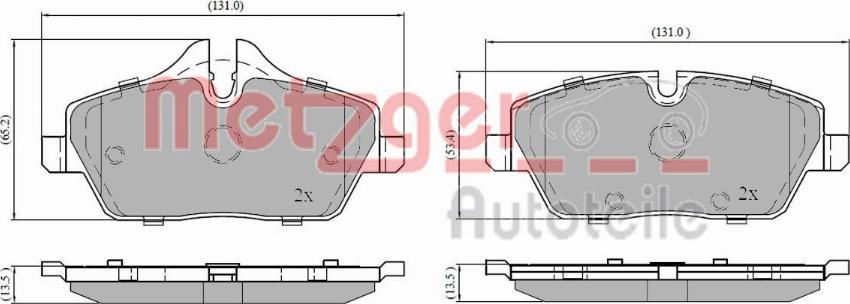 Metzger 1170926 - Bremžu uzliku kompl., Disku bremzes ps1.lv