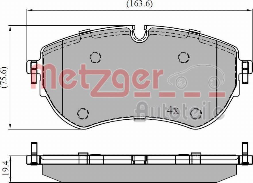 Metzger 1170921 - Bremžu uzliku kompl., Disku bremzes ps1.lv