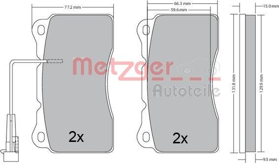 Metzger 1170496 - Bremžu uzliku kompl., Disku bremzes ps1.lv