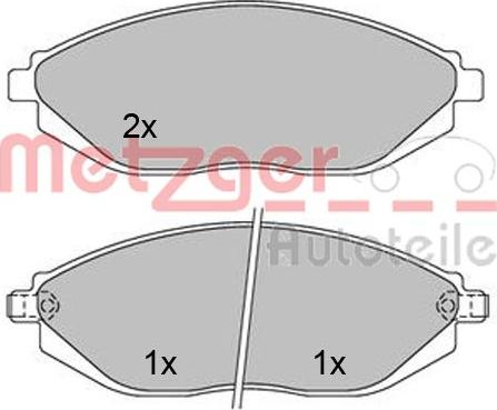 Metzger 1170446 - Bremžu uzliku kompl., Disku bremzes ps1.lv