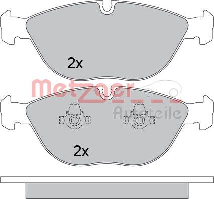 Metzger 1170454 - Bremžu uzliku kompl., Disku bremzes ps1.lv