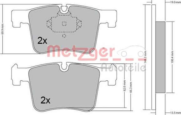 Metzger 1170469 - Bremžu uzliku kompl., Disku bremzes ps1.lv