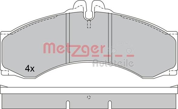 Metzger 1170400 - Bremžu uzliku kompl., Disku bremzes ps1.lv