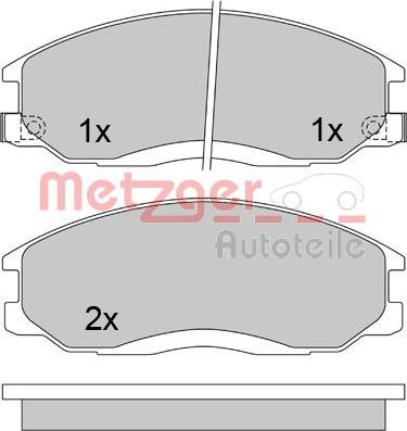 Metzger 1170402 - Bremžu uzliku kompl., Disku bremzes ps1.lv