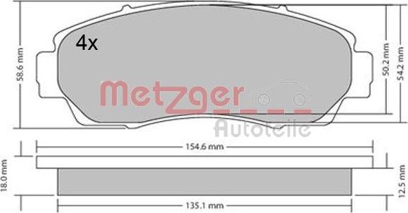 Metzger 1170482 - Bremžu uzliku kompl., Disku bremzes ps1.lv