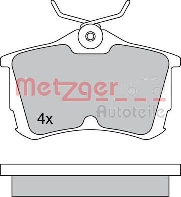 Metzger 1170435 - Bremžu uzliku kompl., Disku bremzes ps1.lv