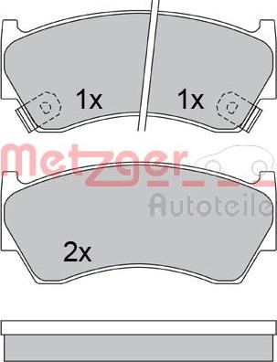 Metzger 1170433 - Bremžu uzliku kompl., Disku bremzes ps1.lv