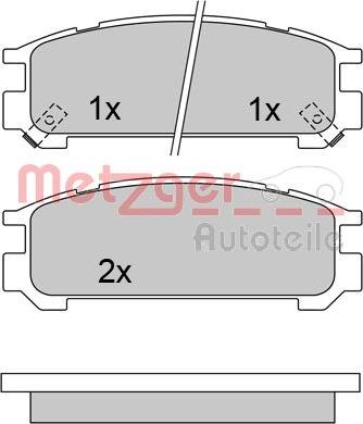 Metzger 1170429 - Bremžu uzliku kompl., Disku bremzes ps1.lv