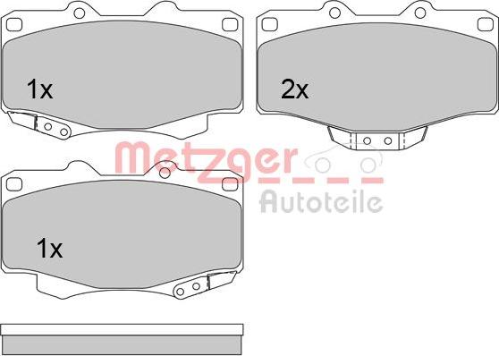 Metzger 1170428 - Bremžu uzliku kompl., Disku bremzes ps1.lv