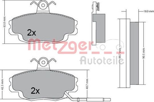 Metzger 1170427 - Bremžu uzliku kompl., Disku bremzes ps1.lv