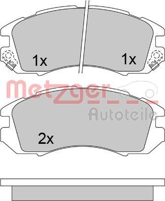 Metzger 1170474 - Bremžu uzliku kompl., Disku bremzes ps1.lv