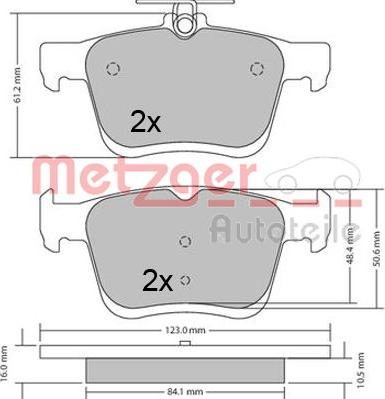 Metzger 1170470 - Bremžu uzliku kompl., Disku bremzes ps1.lv