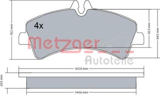 Metzger 1170543 - Bremžu uzliku kompl., Disku bremzes ps1.lv