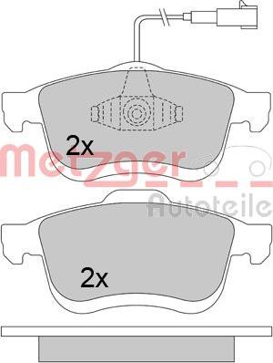 Metzger 1170542 - Bremžu uzliku kompl., Disku bremzes ps1.lv