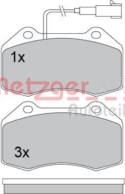 Metzger 1170559 - Bremžu uzliku kompl., Disku bremzes ps1.lv