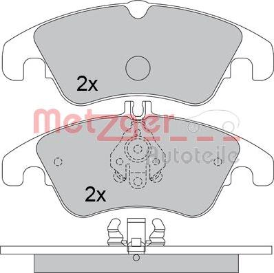 Metzger 1170509 - Bremžu uzliku kompl., Disku bremzes ps1.lv