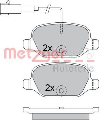 Metzger 1170500 - Bremžu uzliku kompl., Disku bremzes ps1.lv