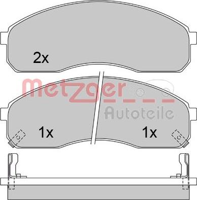 Metzger 1170501 - Bremžu uzliku kompl., Disku bremzes ps1.lv