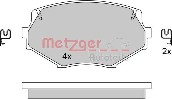 Metzger 1170515 - Bremžu uzliku kompl., Disku bremzes ps1.lv