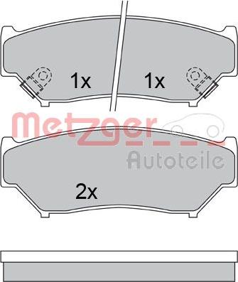 Metzger 1170528 - Bremžu uzliku kompl., Disku bremzes ps1.lv