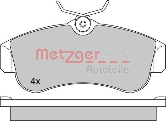 Metzger 1170574 - Bremžu uzliku kompl., Disku bremzes ps1.lv