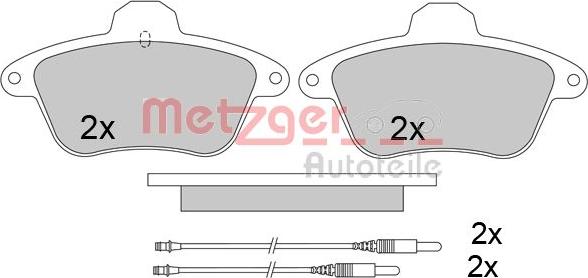 Metzger 1170575 - Bremžu uzliku kompl., Disku bremzes ps1.lv