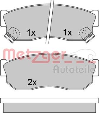 Metzger 1170641 - Bremžu uzliku kompl., Disku bremzes ps1.lv