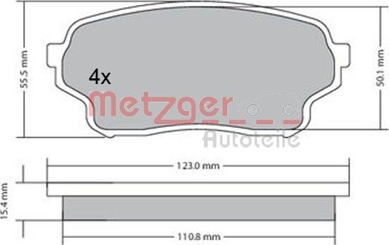 Metzger 1170669 - Bremžu uzliku kompl., Disku bremzes ps1.lv