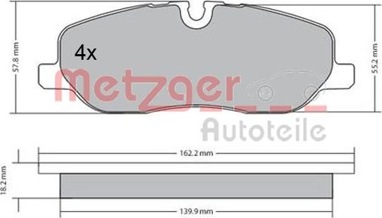 Metzger 1170668 - Bremžu uzliku kompl., Disku bremzes ps1.lv