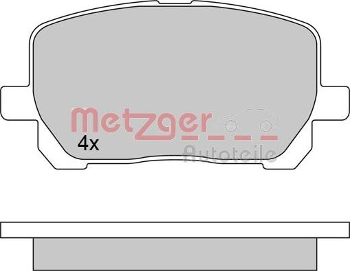 Metzger 1170616 - Bremžu uzliku kompl., Disku bremzes ps1.lv