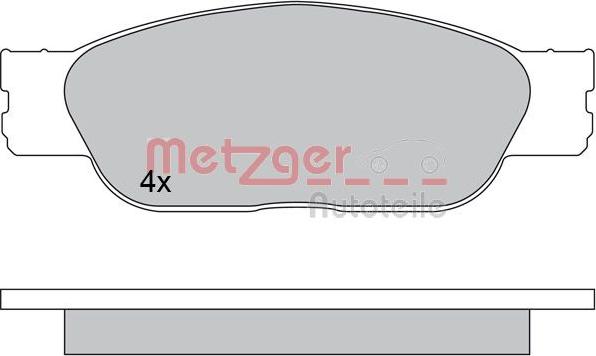 Metzger 1170610 - Bremžu uzliku kompl., Disku bremzes ps1.lv