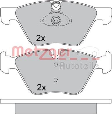 Metzger 1170684 - Bremžu uzliku kompl., Disku bremzes ps1.lv