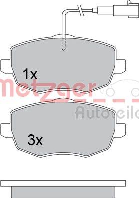 Metzger 1170634 - Bremžu uzliku kompl., Disku bremzes ps1.lv