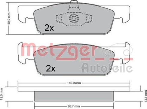 Metzger 1170621 - Bremžu uzliku kompl., Disku bremzes ps1.lv