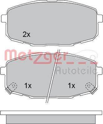 Metzger 1170097 - Bremžu uzliku kompl., Disku bremzes ps1.lv