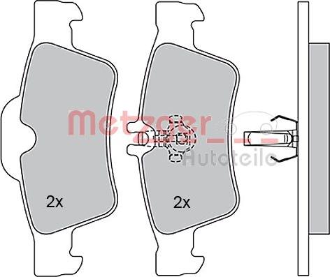 Metzger 1170049 - Bremžu uzliku kompl., Disku bremzes ps1.lv