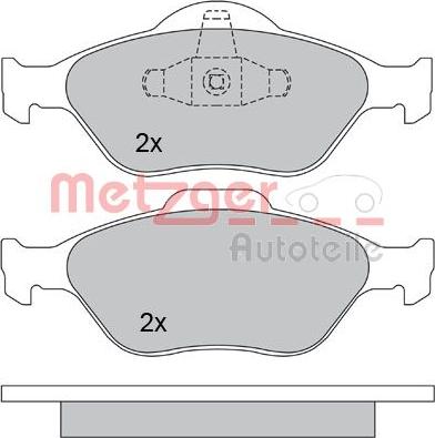 Metzger 1170045 - Bremžu uzliku kompl., Disku bremzes ps1.lv