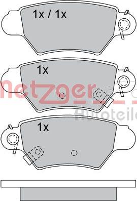 Metzger 1170042 - Bremžu uzliku kompl., Disku bremzes ps1.lv