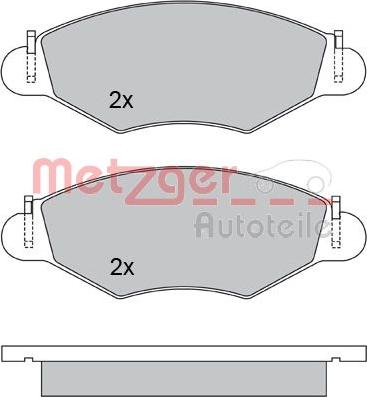 Metzger 1170059 - Bremžu uzliku kompl., Disku bremzes ps1.lv