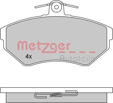 Metzger 1170061 - Bremžu uzliku kompl., Disku bremzes ps1.lv