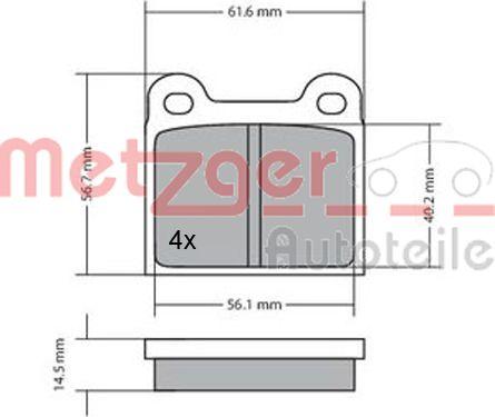 Metzger 1170003 - Bremžu uzliku kompl., Disku bremzes ps1.lv