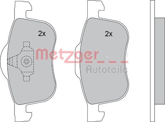 Metzger 1170013 - Bremžu uzliku kompl., Disku bremzes ps1.lv