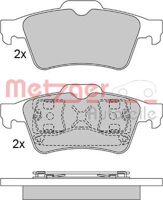 Metzger 1170080 - Bremžu uzliku kompl., Disku bremzes ps1.lv