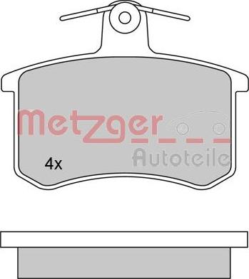 Metzger 1170030 - Bremžu uzliku kompl., Disku bremzes ps1.lv